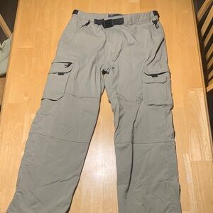 BC Clothing Lined Cargo Pants - work, outdoors, hiking - Tan - pockets & belt